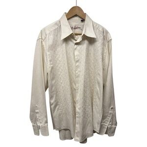 Robert Graham Ivory Dress Shirt
